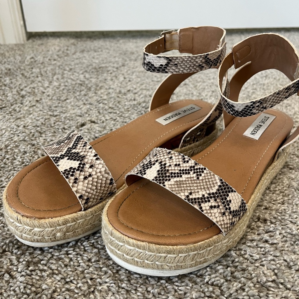 Steve Madden Snake Print Women's Sandals